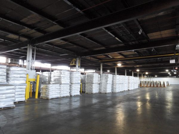 Stone Management's space for pallets in their warehouse.